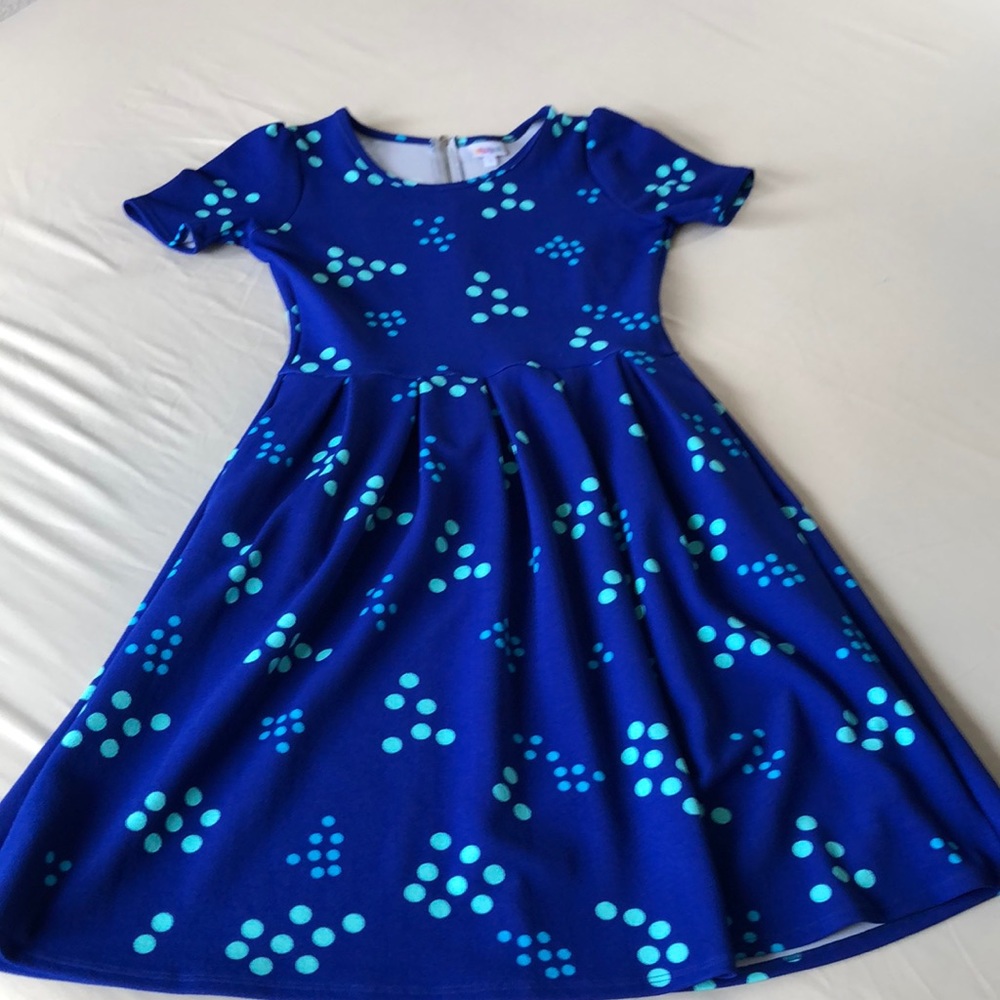 Beautiful cobalt Lularoe Amelia size M